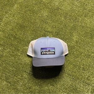 Patagonia blue hat mesh back SnapBack trucker hat
